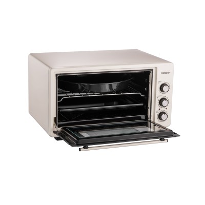 Піч електрична ARDESTO, 50л, 1600Вт, механіч., конвекція, подвійне скло, бежевий (MEO-S50FBG)