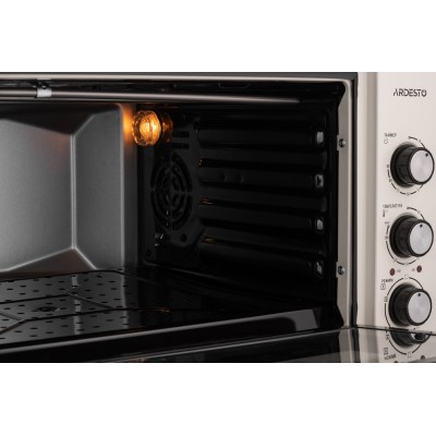 Піч електрична ARDESTO, 50л, 1600Вт, механіч., конвекція, подвійне скло, бежевий (MEO-S50FBG)
