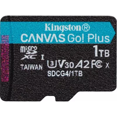 Карта пам'яті Kingston MicroSDXC 1TB Canvas Go Plus Gen4 200MB/s A2 U3 V30 (SDCG4/1TBSP)