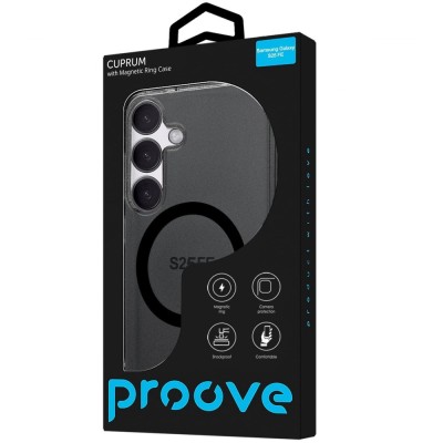 Чохол Proove Cuprum Case with Magnetic Ring Samsung Galaxy S25 FE black