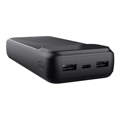 Акумулятор портативний літій-іонний power bank Trust Avala, 20000мА·год, 2хUSB-A/USB-C, 20W, PD/QC 3.0, чорний