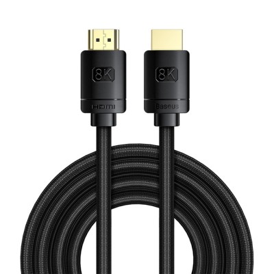 Кабель Baseus High Definition Series HDMI 8K To HDMI 8K Adapter Cable 3m (CAKGQ-L01) Black