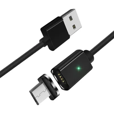 Кабель ESSAGER Magic Power Magnetic USB Cable Micro 1m (EXCCXM-ML01) Black