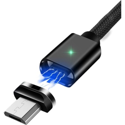 Кабель ESSAGER Magic Power Magnetic USB Cable Micro 1m (EXCCXM-ML01) Black