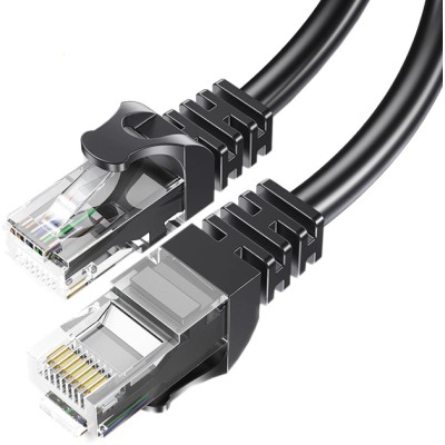 Кабель ESSAGER TopSpeed Cable Ethernet Cat6 RJ45 Splitter Network Round Cable 15m (EXCWXY-JSE01) Black