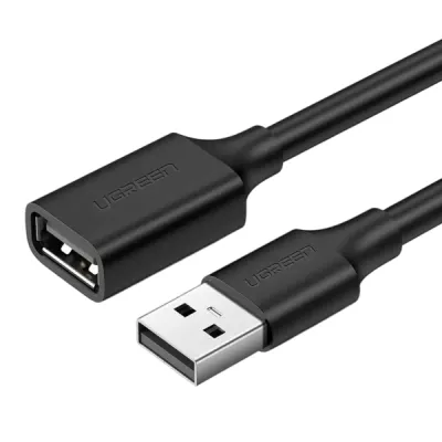 Кабель UGREEN US103 USB 2.0 Male To Female Extension Cable 5m (10318) Black