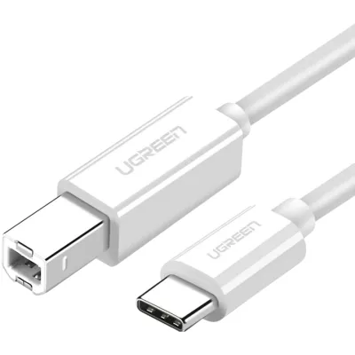 Кабель UGREEN US241 USB-C 2.0 To USB-B 2.0 Print Cable 1.5m (40417) White