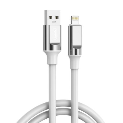 кабель XO NB251 Liquid Silicone Rubber USB-A to Lightning - 6A - 1m (Білий)