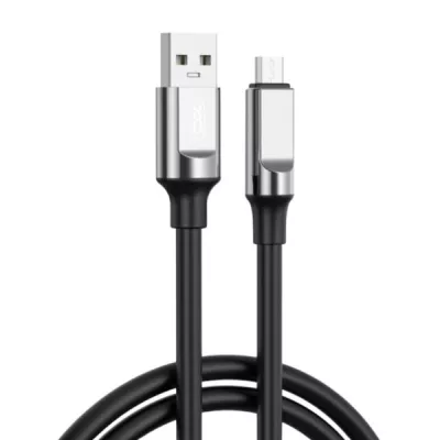 кабель XO NB251 Liquid Silicone Rubber USB-A to Micro - 6A - 1m (Чорний)