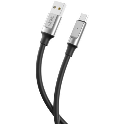 кабель XO NB251 Liquid Silicone Rubber USB-A to Type-C - 6A - 1m (Чорний)