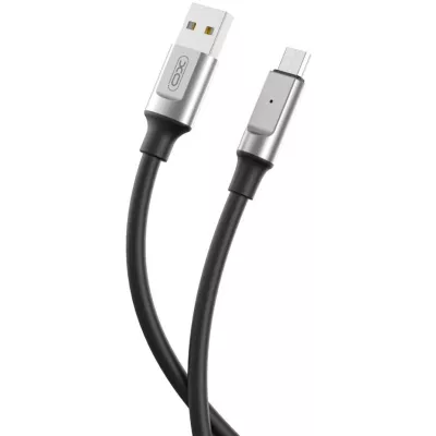 кабель XO NB251 Liquid Silicone Rubber USB-A to Type-C - 6A - 1m (Чорний)