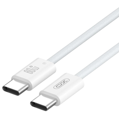 кабель XO NBQ273 Imitation Series Type-C to Type-C - 60W - 1m (Білий)