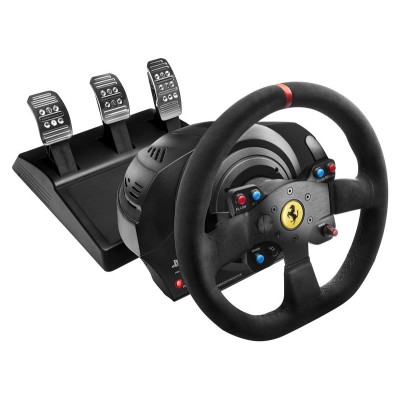 Кермо і педалі Thrustmaster T300 Ferrari Integral RW Alcantara edition, Офіційна ліцензія Ferrari та Sony, PC/PS3/PS4/PS5 (41606