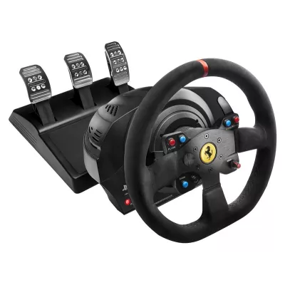 Кермо і педалі Thrustmaster T300 Ferrari Integral RW Alcantara edition, Офіційна ліцензія Ferrari та Sony, PC/PS3/PS4/PS5 (41606