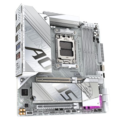 Материнська плата GIGABYTE B850M AORUS ELITE WF6E ICE sAM5 B850 4xDDR5 M.2 Wi-Fi BT mATX (B850M_A_ELT_WF6E_ICE)