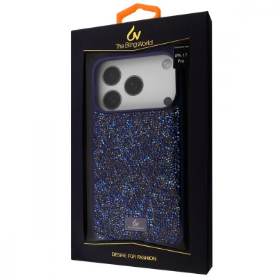 Чохол Bling World Rock Diamond (TPU) iPhone 17 Pro blue