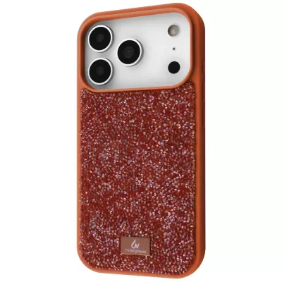 Чохол Bling World Rock Diamond (TPU) iPhone 17 Pro orange