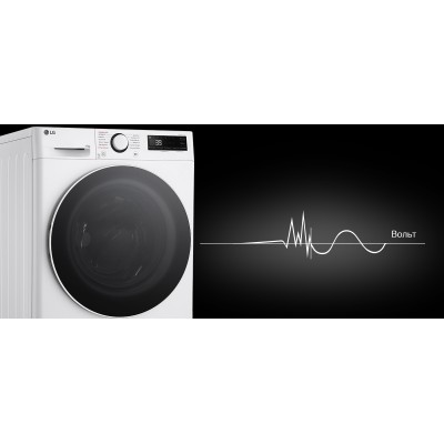 Пральна машина LG фронтальна, 11кг, 1400, A, 57см, дисплей, пара, інвертор, білий