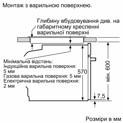 Духова шафа Bosch електрична, 76л, A, дисплей, конвекція, телескопічні направляючі (2 рівня), soft closing, нержавіюча сталь