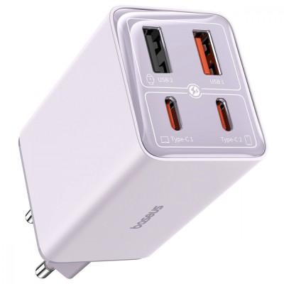 Зарядний Пристрій Baseus GaN6 Pro Fast Charger 2 Type-C + 2 USB 65W (P10162701533-00) Purple