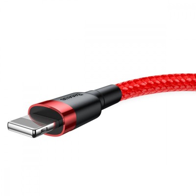 Кабель Baseus Cafule Lightning Cable 2A (3m) (CALKLF-R09) red