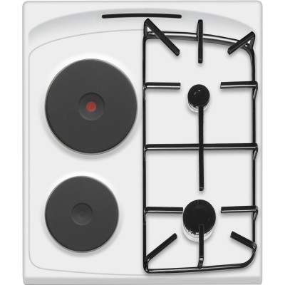 Плита з комбі. вар. поверхнею Hansa, 50х60см, 62л, емаль, газ контр., білий