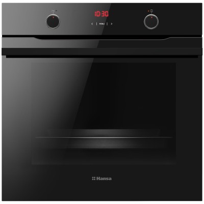 Комплект Hansa (духовка електрична + поверхня газ на склі), чорний