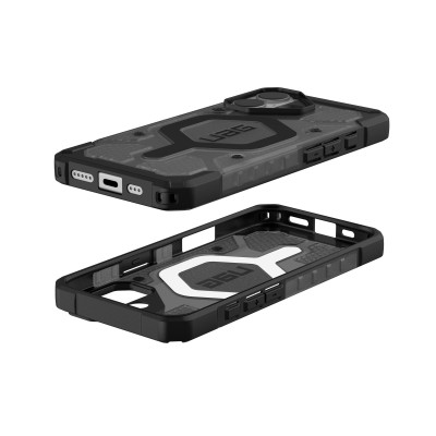 Чохол-накладка iPhone 17 UAG Pathfinder Clear MagSafe, Ash/Black (114553113140)