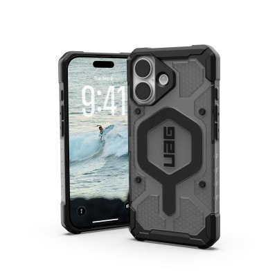 Чохол-накладка iPhone 17 UAG Pathfinder Clear MagSafe, Ash/Black (114553113140)