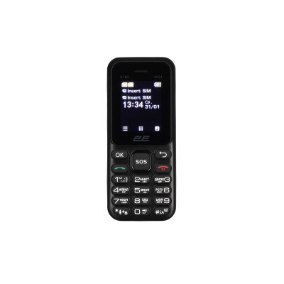 Мобільний телефон 2E S180 2024 1.77" 2SIM, 600мА•год, Black