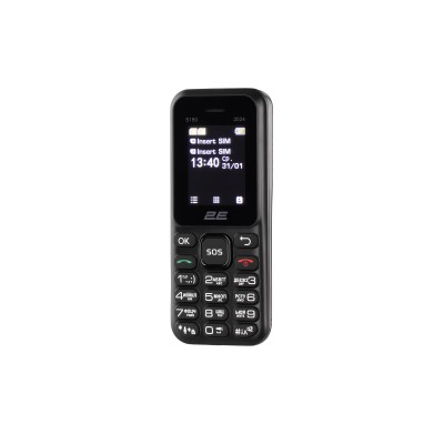 Мобільний телефон 2E S180 2024 1.77" 2SIM, 600мА•год, Black