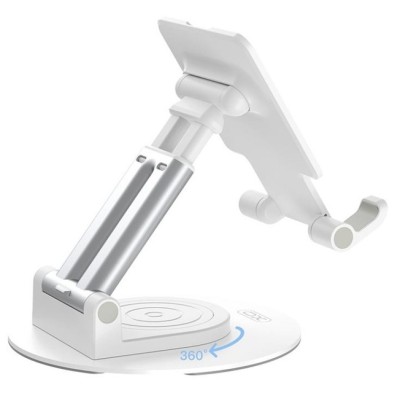 XO C139 Універсальна металева підставка для телефону (Біла)