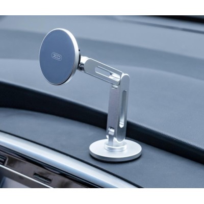 XO C148 Universal Magnetic metal 360° rotating Holder Автотримач (Срібний)