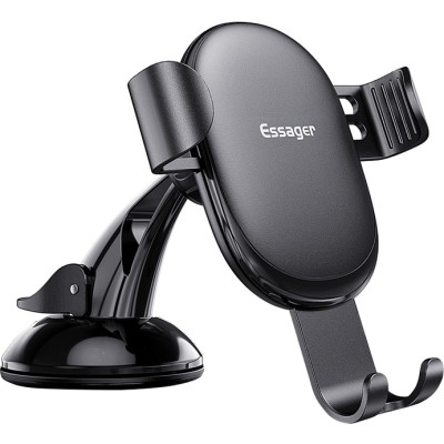 Автомобільний тримач ESSAGER MoJack Gravity Car Phone Holder (osculum type) (EZJXP-MJ01) Black