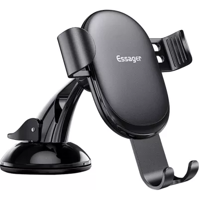 Автомобільний тримач ESSAGER MoJack Gravity Car Phone Holder (osculum type) (EZJXP-MJ01) Black