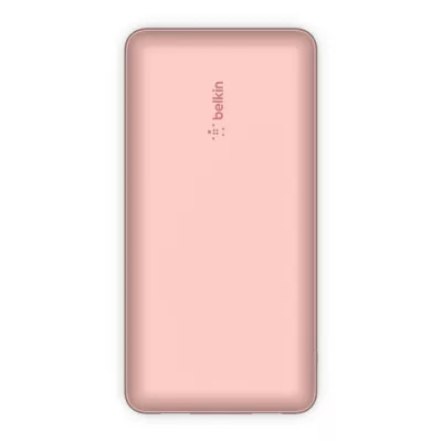 Акумулятор портативний літій-іонний Power Bank Belkin 20000мА·год, 15Вт, 2хUSB-A/USB-C, рожевий (BPB012BTRG)