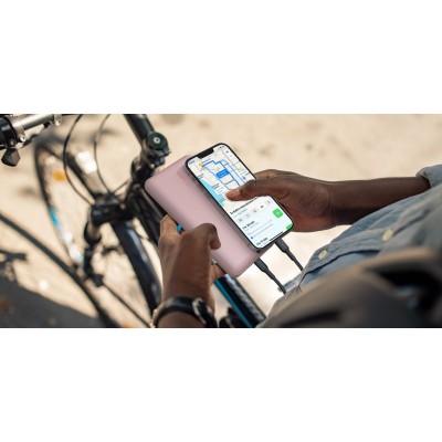 Акумулятор портативний літій-іонний Power Bank Belkin 20000мА·год, 15Вт, 2хUSB-A/USB-C, рожевий (BPB012BTRG)