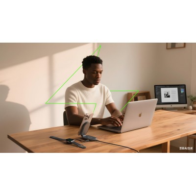 Зарядний пристрій бездротовий Belkin UltraCharge 2-in-1 Foldable Magnetic Charging 25Вт, чорний