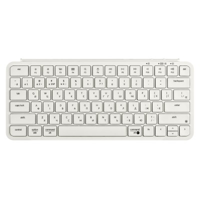 Клавіатура мембрана Keychron B1 Pro, USB/WL/BT, ivory white (B1P-K8-UA)
