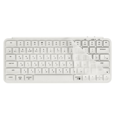Клавіатура мембрана Keychron B1 Pro, USB/WL/BT, ivory white (B1P-K8-UA)