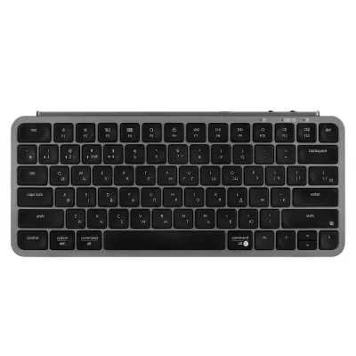 Клавіатура мембрана Keychron B1 Pro, USB/WL/BT, space gray (B1P-K1-UA)