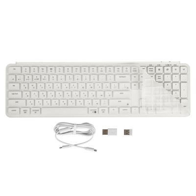 Клавіатура мембрана Keychron B6 Pro, USB/WL/BT, ivory white (B6P-K8-UA)