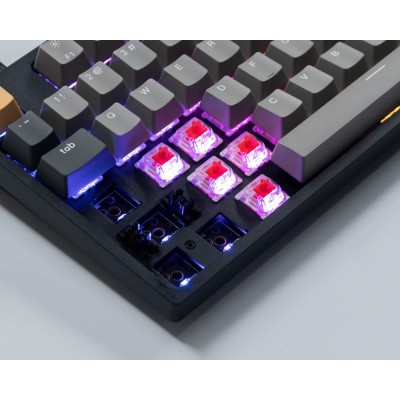 Клавіатура механічна Keychron C1 Pro 87Key, K pro Red, USB-A, QMK/VIA, Hot-swap, EN/UKR, RGB, чорний (C1PM1_KEYCHRON)