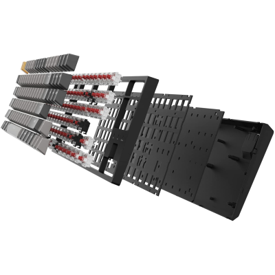 Клавіатура механічна Keychron C1 Pro 87Key, K pro Red, USB-A, QMK/VIA, Hot-swap, EN/UKR, RGB, чорний (C1PM1_KEYCHRON)