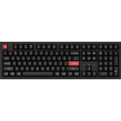 Клавіатура механічна Keychron K10 PRO 100Key, K pro Red, WL/BT/USB-A, QMK, EN/UKR, White Led, чорний (K10P-A1-UA)