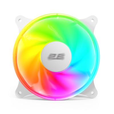 Корпусний вентилятор 2E GAMING Air Cool ACF120VRW-ARGB 120мм, 1200rpm, 4pin, 23dBa, reversed, чбілий