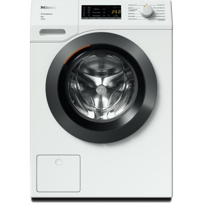 Пральна машина Miele WEA 135 WCS фронтальна, 8кг, 1400, A+++, 63.6см, дисплей, інвертор, люк сірий, білий