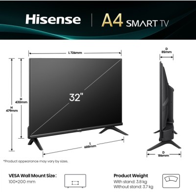 Телевізор HISENSE 40A4Q