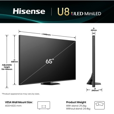 Телевізор HISENSE 65U8Q