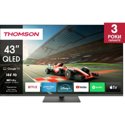 Телевізор Thomson Google TV 43" UHD QLED 144Hz 43QG7C04